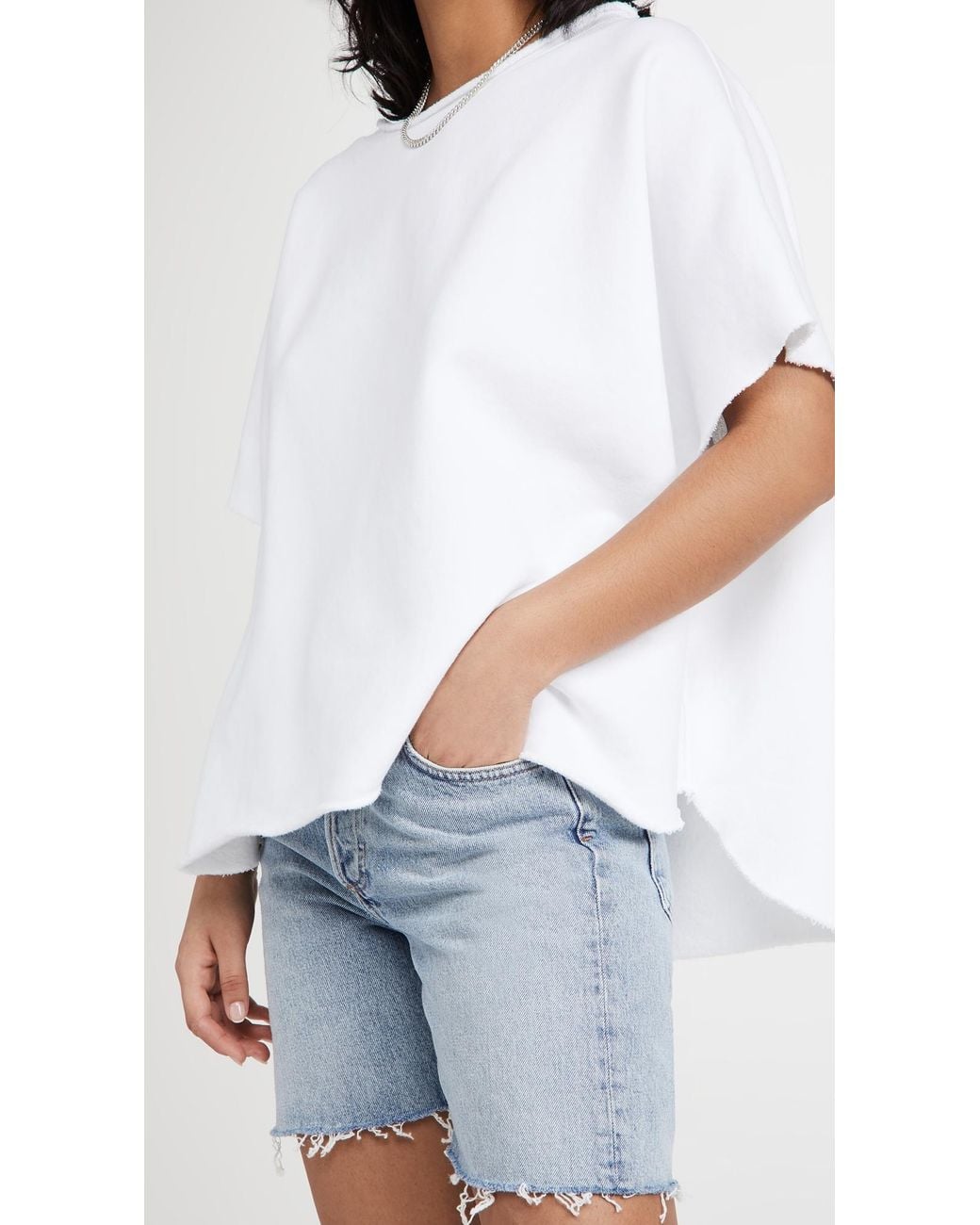 Frank & Eileen White Capelet Tee