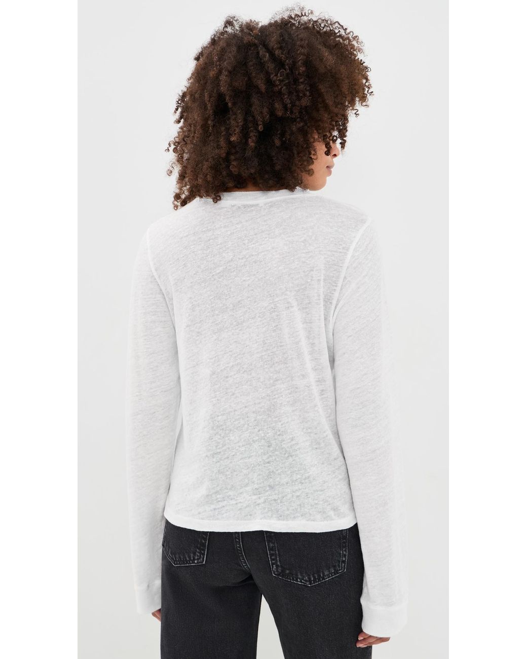 IRO White Selhy Linen Tee