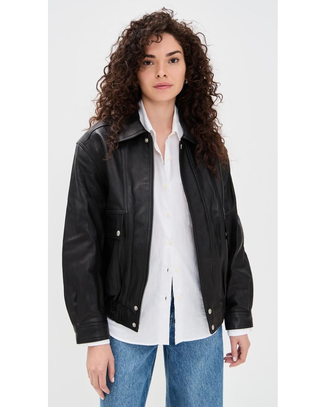 【新品未使用】DUNST OVERSIZED LEATHER レザージャケット DUNST Oversized Leather Jacket in Black | Lyst