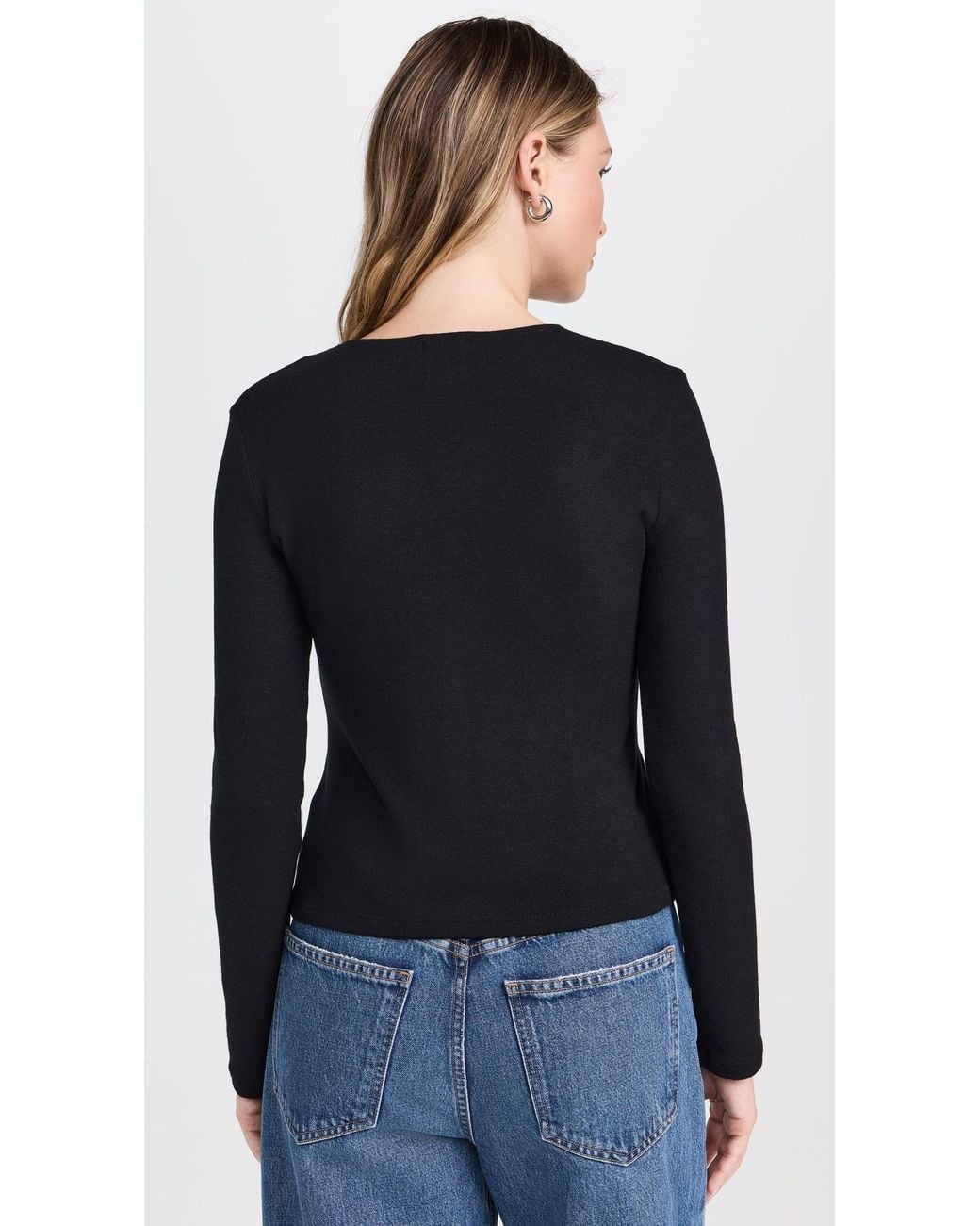 Leset Black Lauren Classic Cardigan