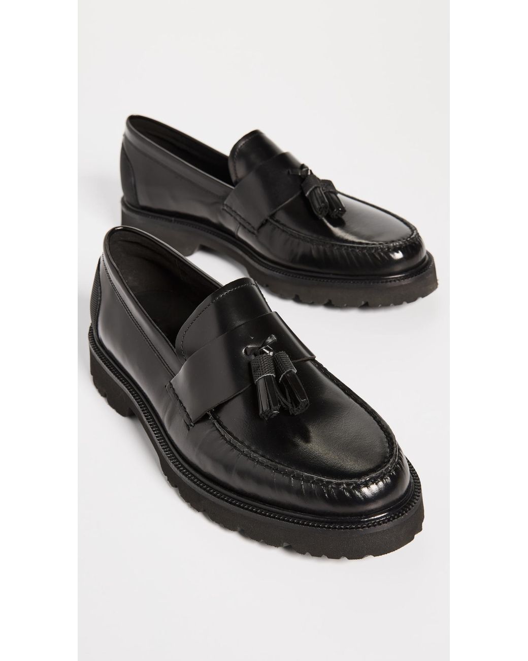 Cole haan black tassel loafers hot sale