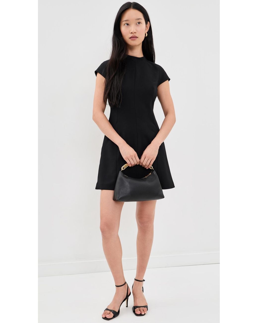 Theory Black Raglan Mini Dress
