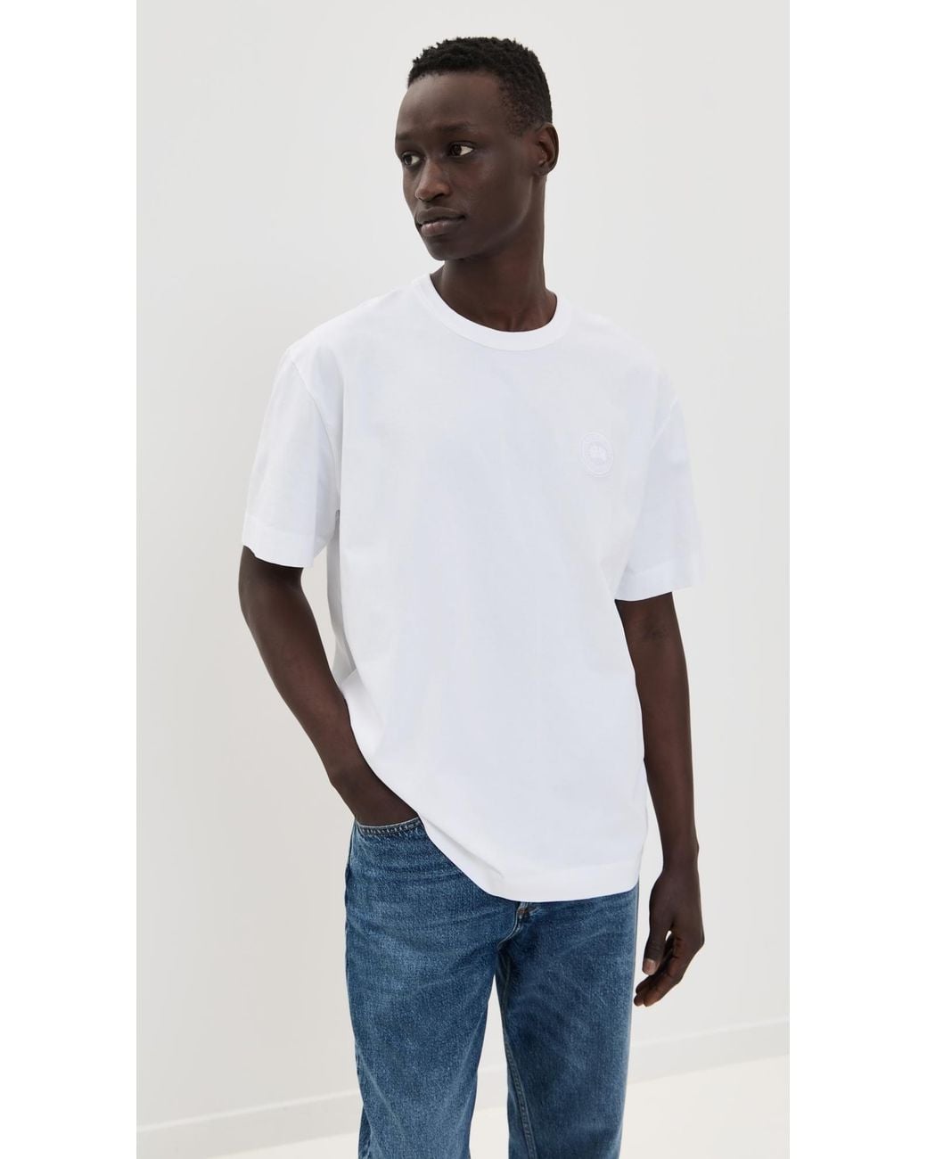 Canada Goose White Gladstone Tee for men
