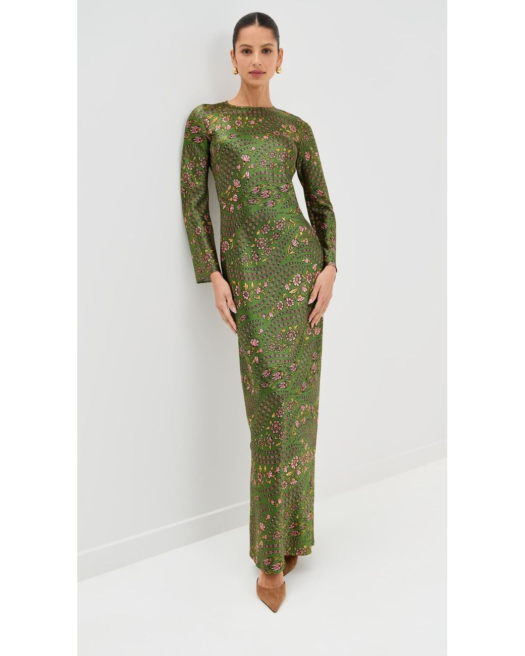veronica beard green floral dress Veronica Beard Gallagher Floral Mini Dress | Sage|Dove White main image 0