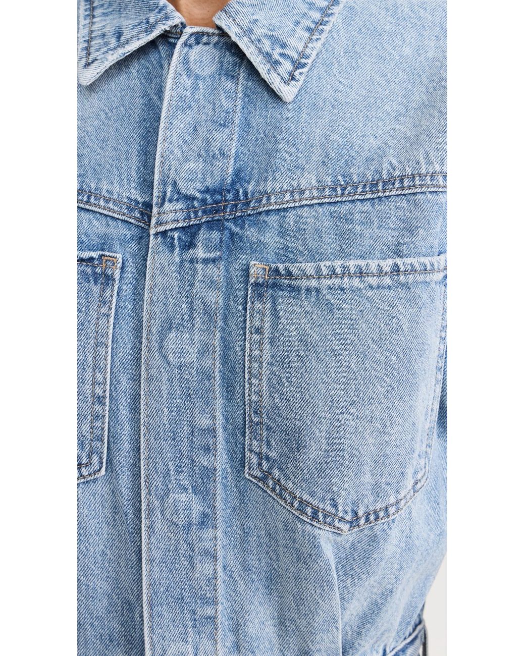 Levi's Western Denim Midi Dress in Blue | Lyst