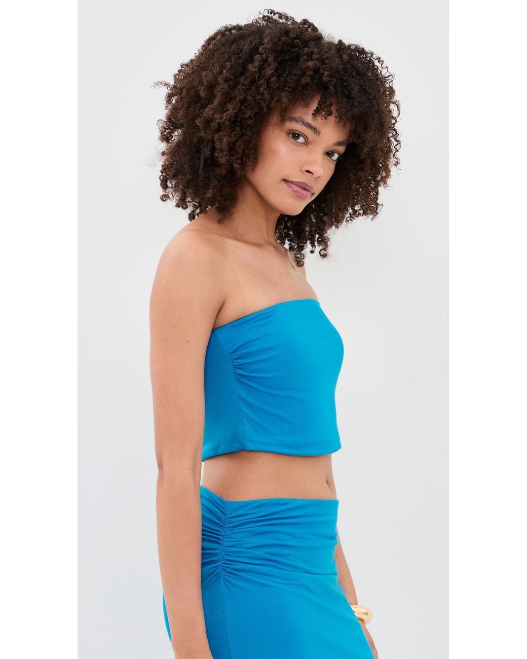 Ramy Brook Blue Solid Raya Top