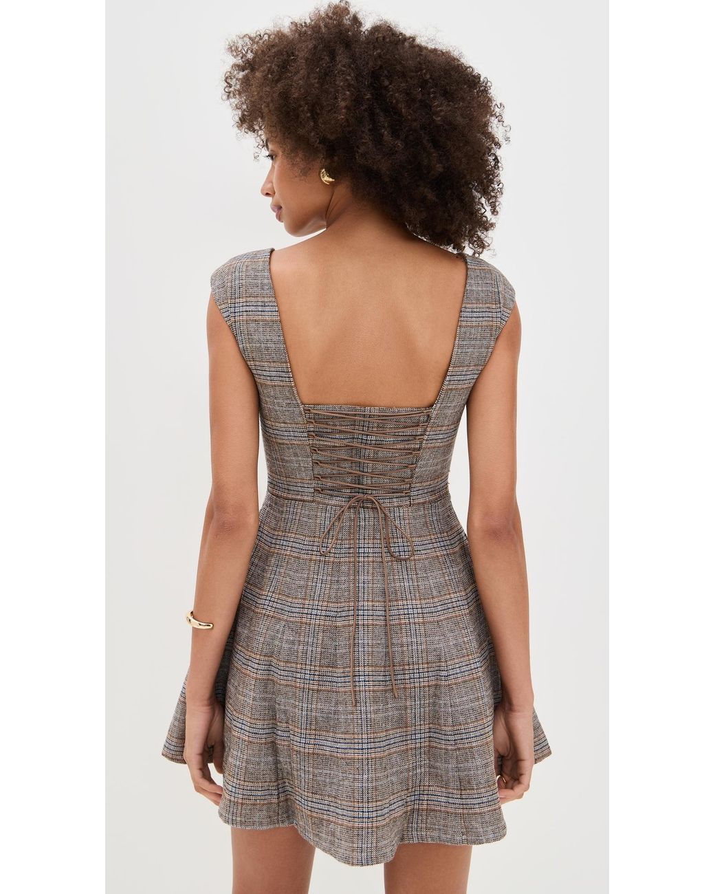 GUIZIO Leila Tartan Mini Dress | Lyst GUIZIO Leila Tartan Mini Dress | Lyst