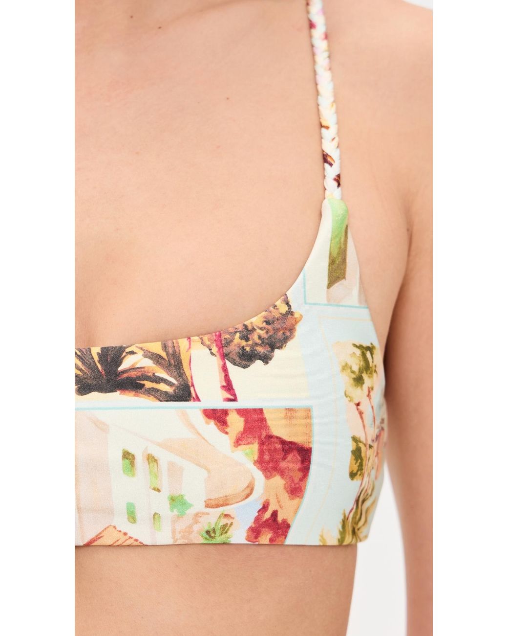 MINKPINK Black Dolce Braid Strap Bikini Top