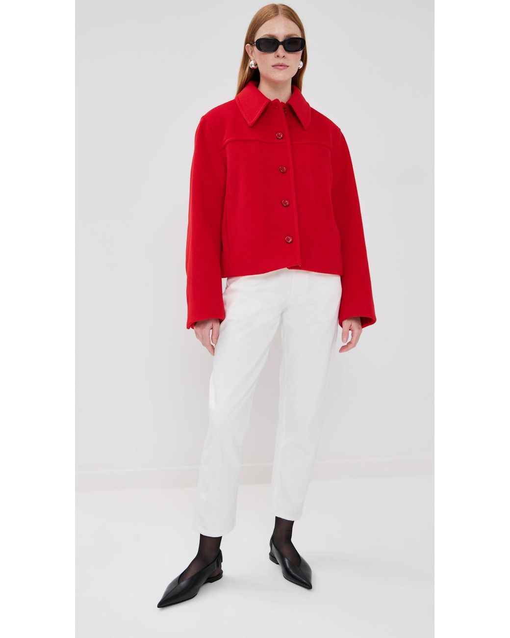 Jil Sander Red Sport Jacket
