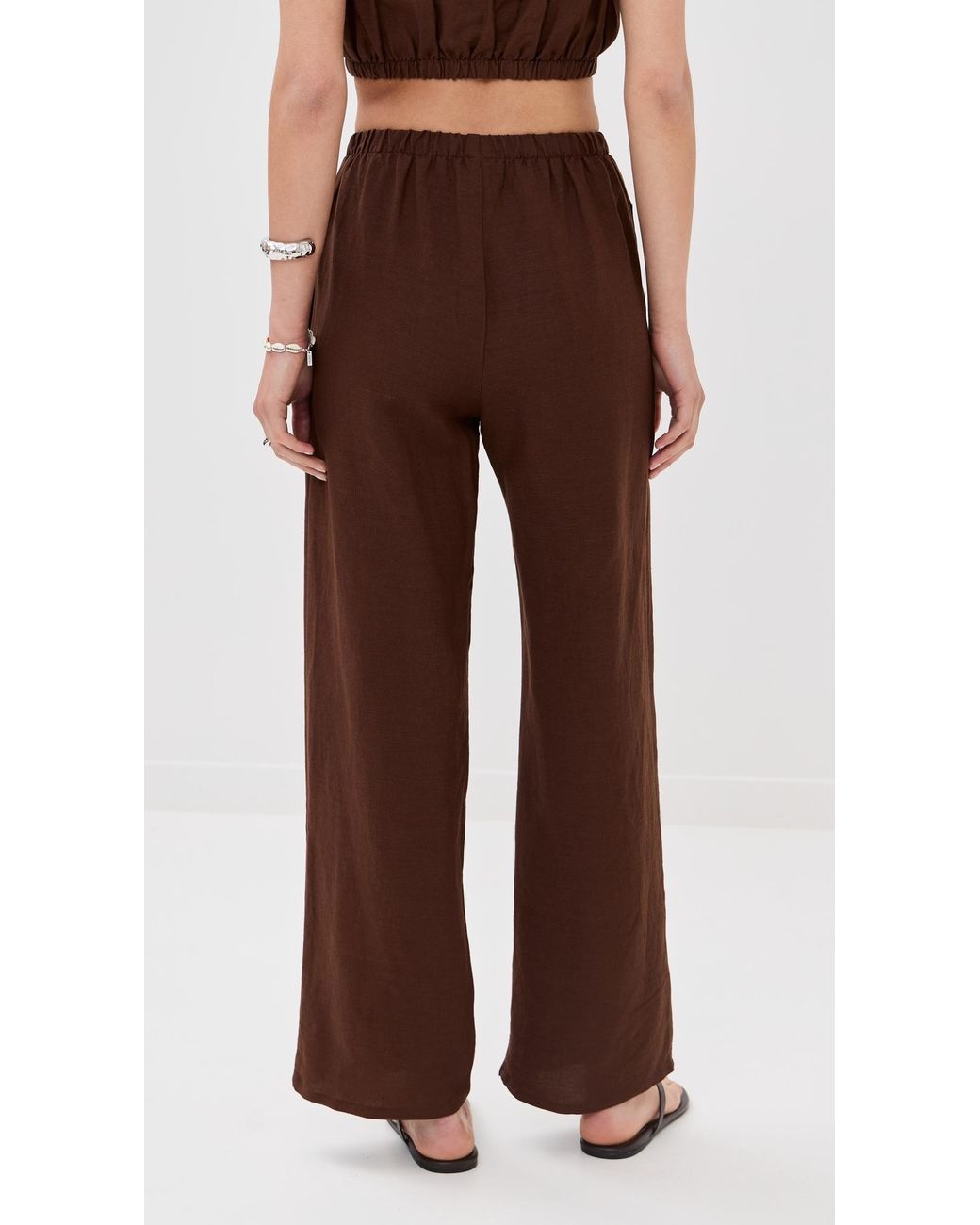 Le Bos Brown Camille Pull On Pants