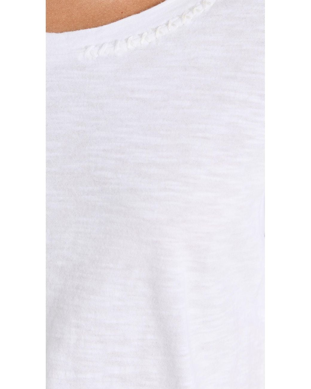 LoveShackFancy White Calix Tee