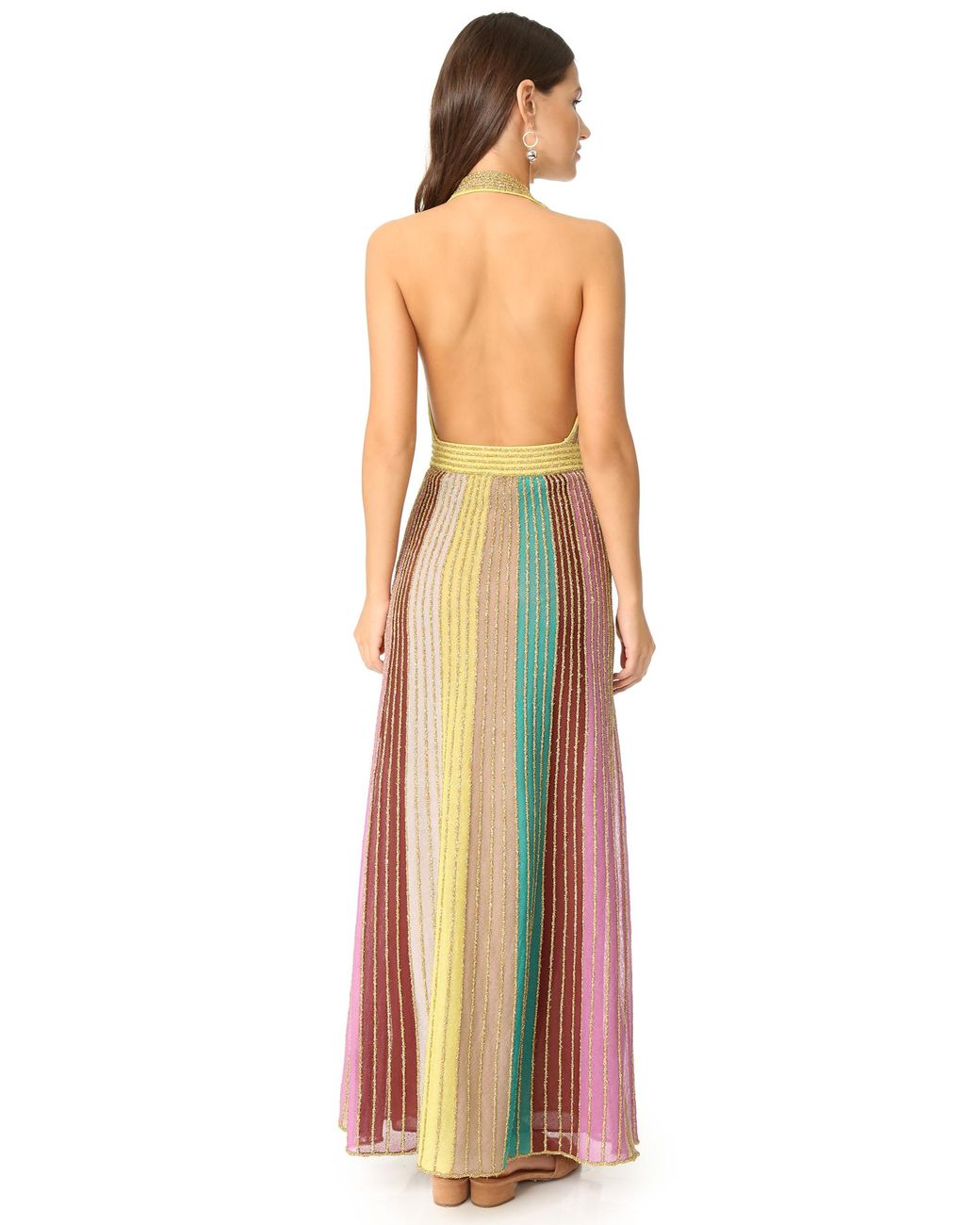 M Missoni Synthetic Lurex Maxi Dress | Lyst