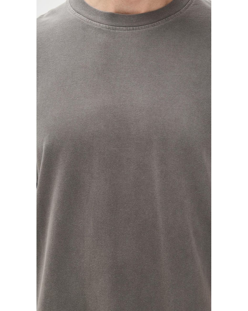 Agolde Gray Asha Mock Neck Tee for men