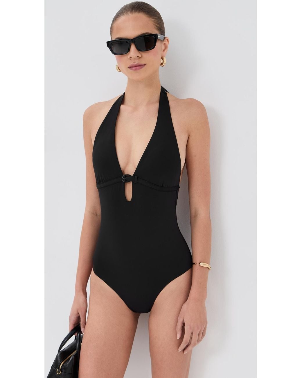 Staud Black La Jolla One Piece