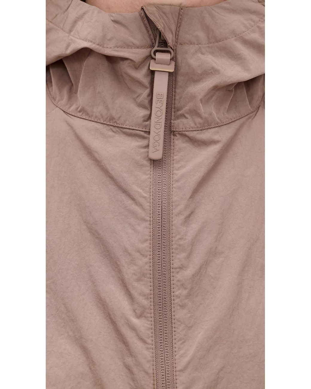 Beyond Yoga Brown Limitless Hooded Jacket