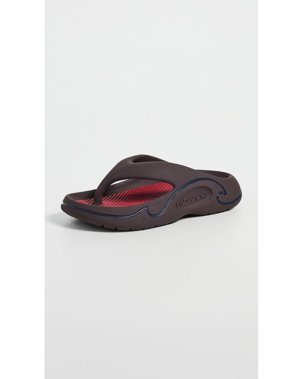Rabanne Black 3D Flip Flops