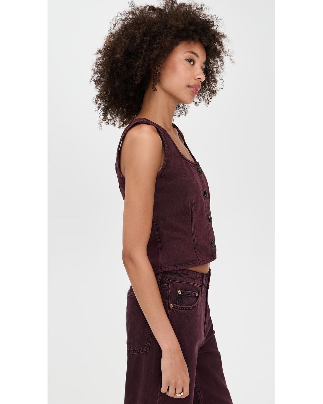 Ico Pro Rag Top Rag & Bone Poppy Top in Red | Lyst