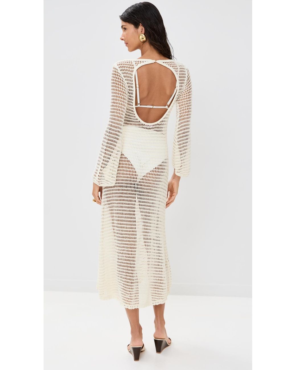 Staud Natural Lorena Coverup Dress
