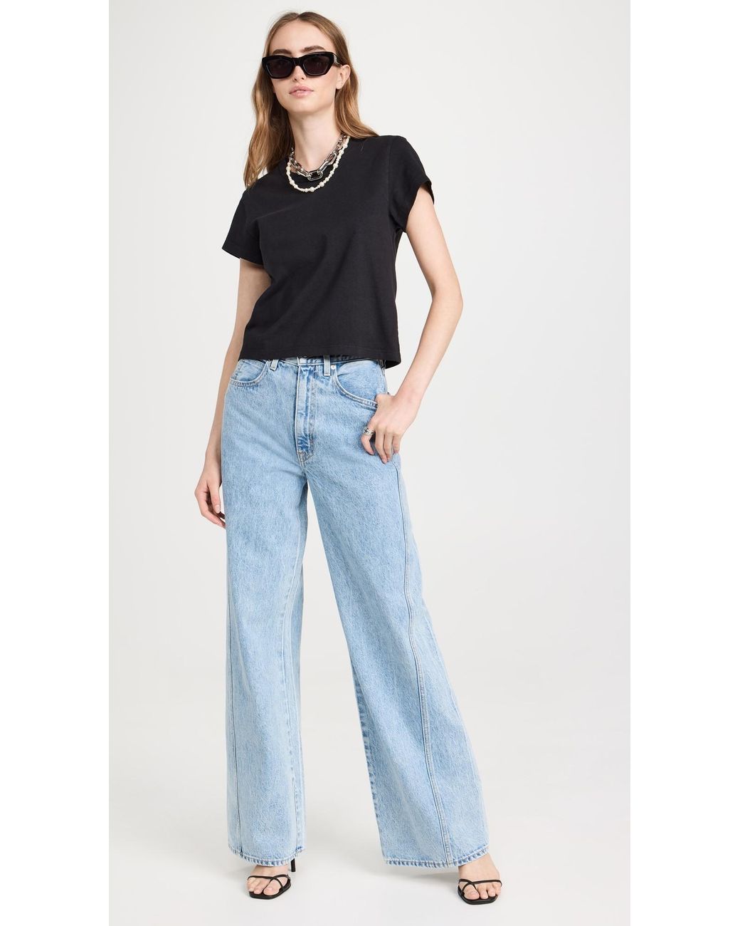 SLVRLAKE Denim Black Easy Tee