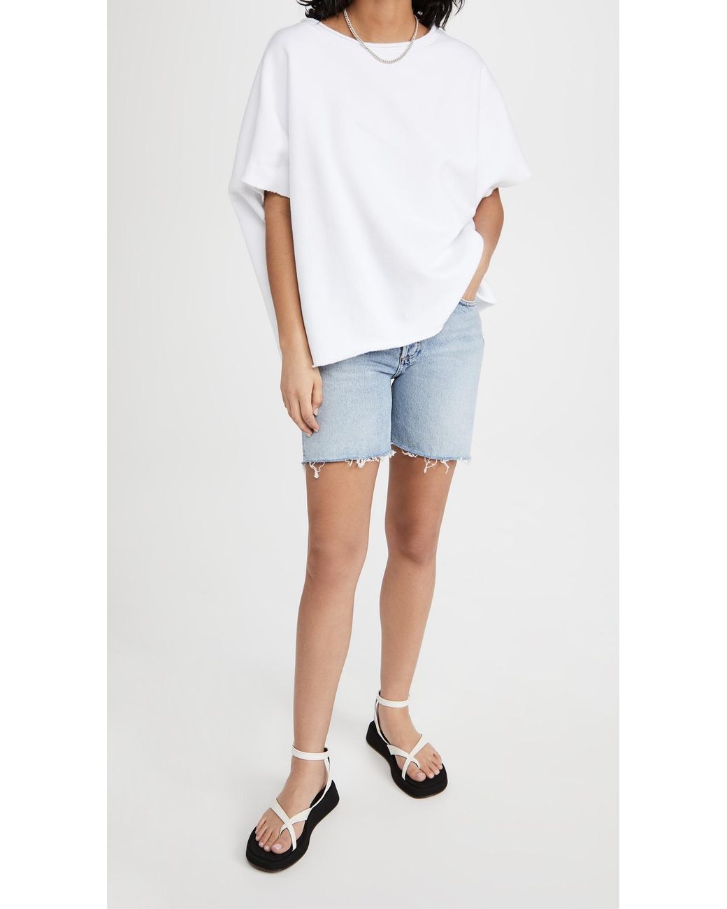 Frank & Eileen White Capelet Tee
