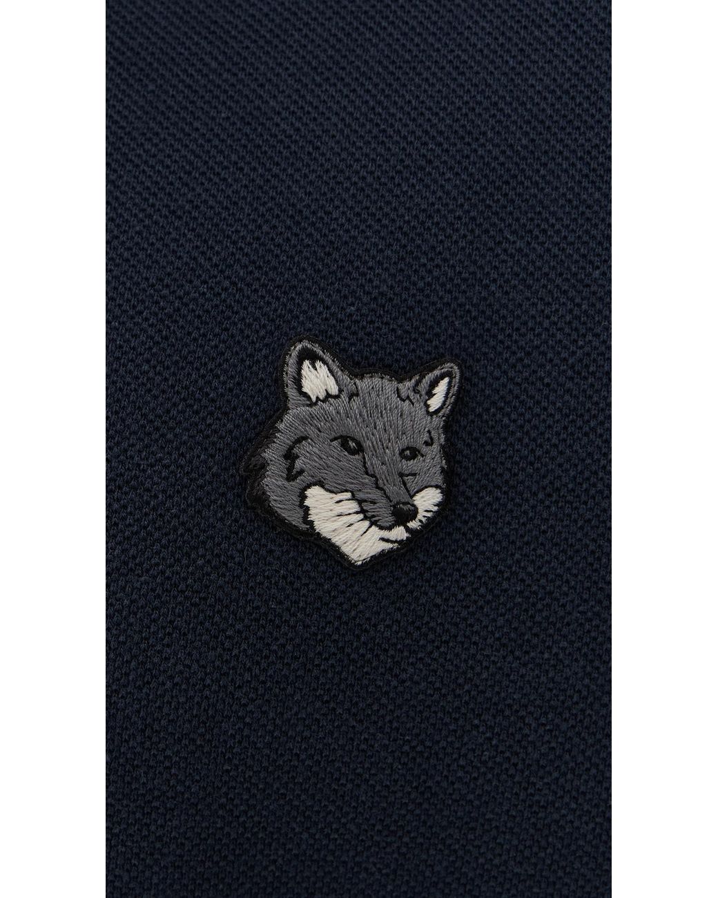 Maison Kitsuné Blue Fox Head Patch Comfort Polo for men
