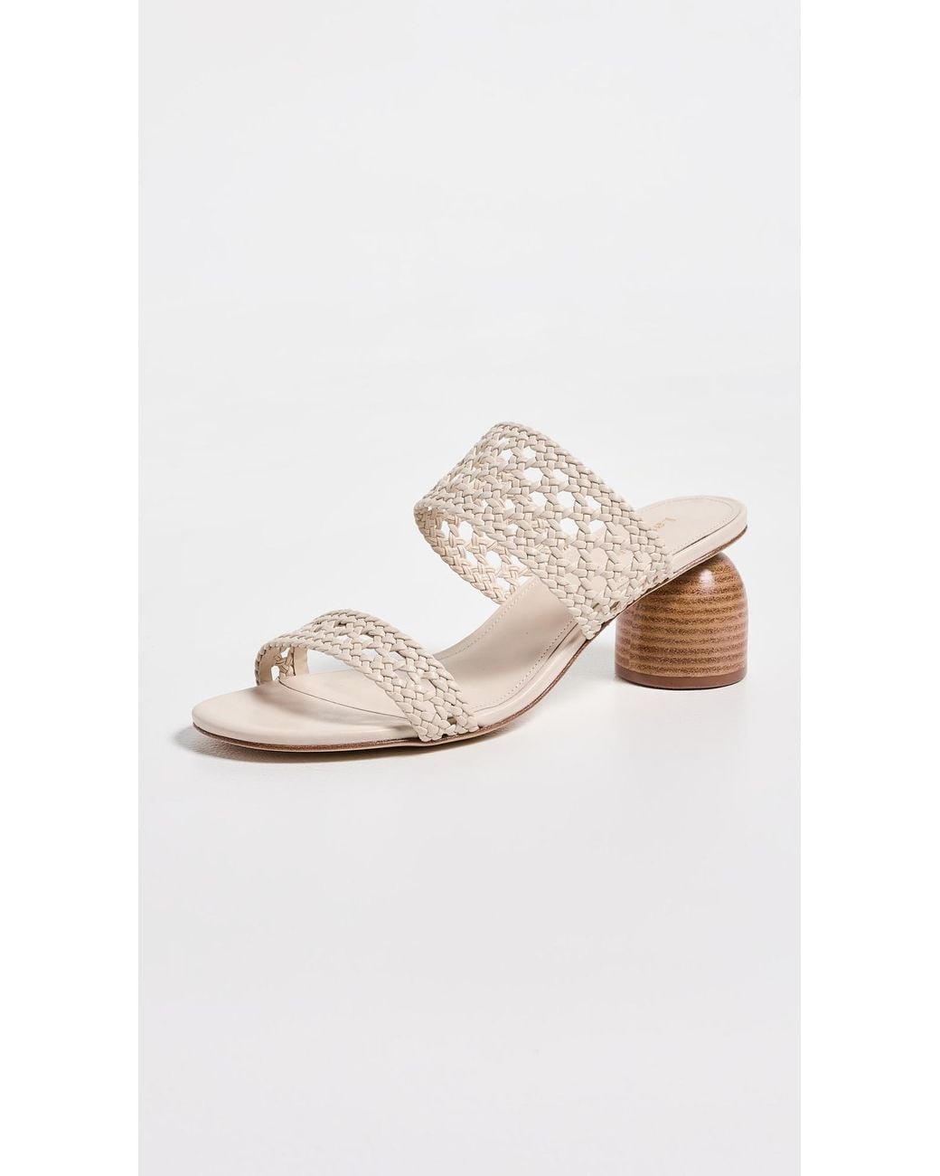 Larroude Multicolor Dew Drop Macrame Sandals