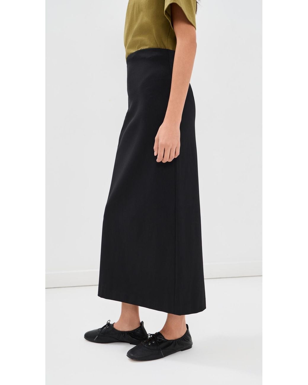 Tibi Compact Ultra Stretch Knit Pencil Skirt in Black | Lyst