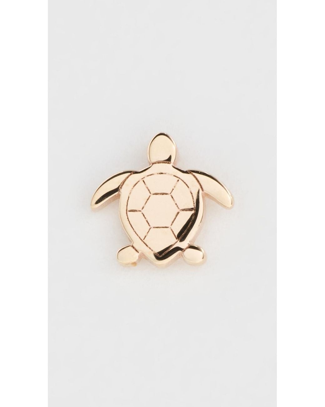 Zoe Chicco Multicolor 14K Itty Bitty Turtle Single Stud Earring