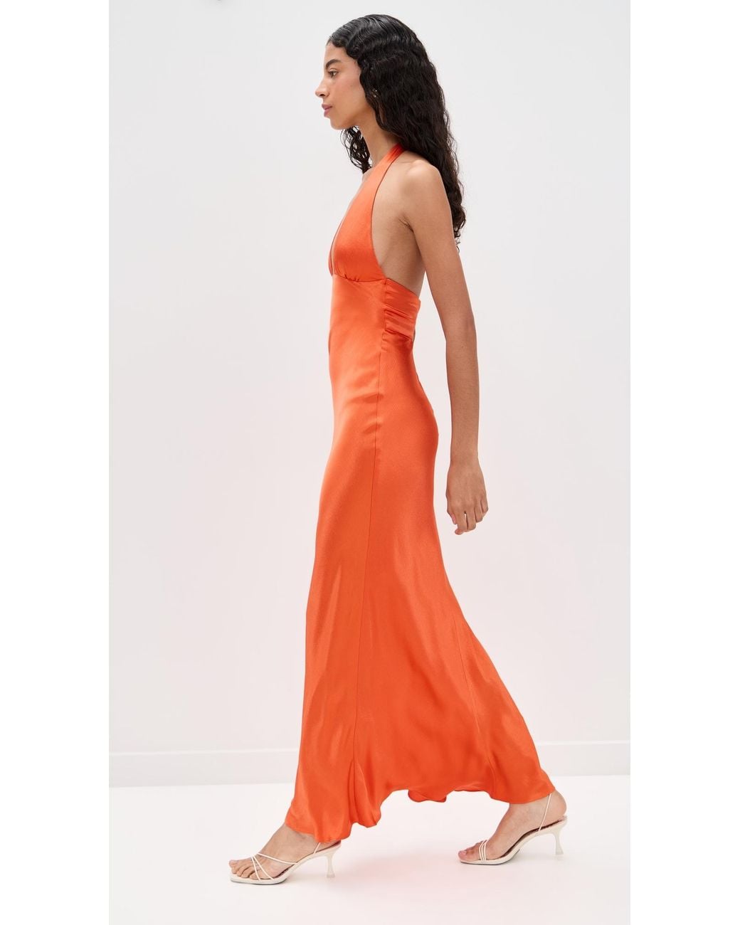 Bec & Bridge Carmela Halter Dress in Orange | Lyst