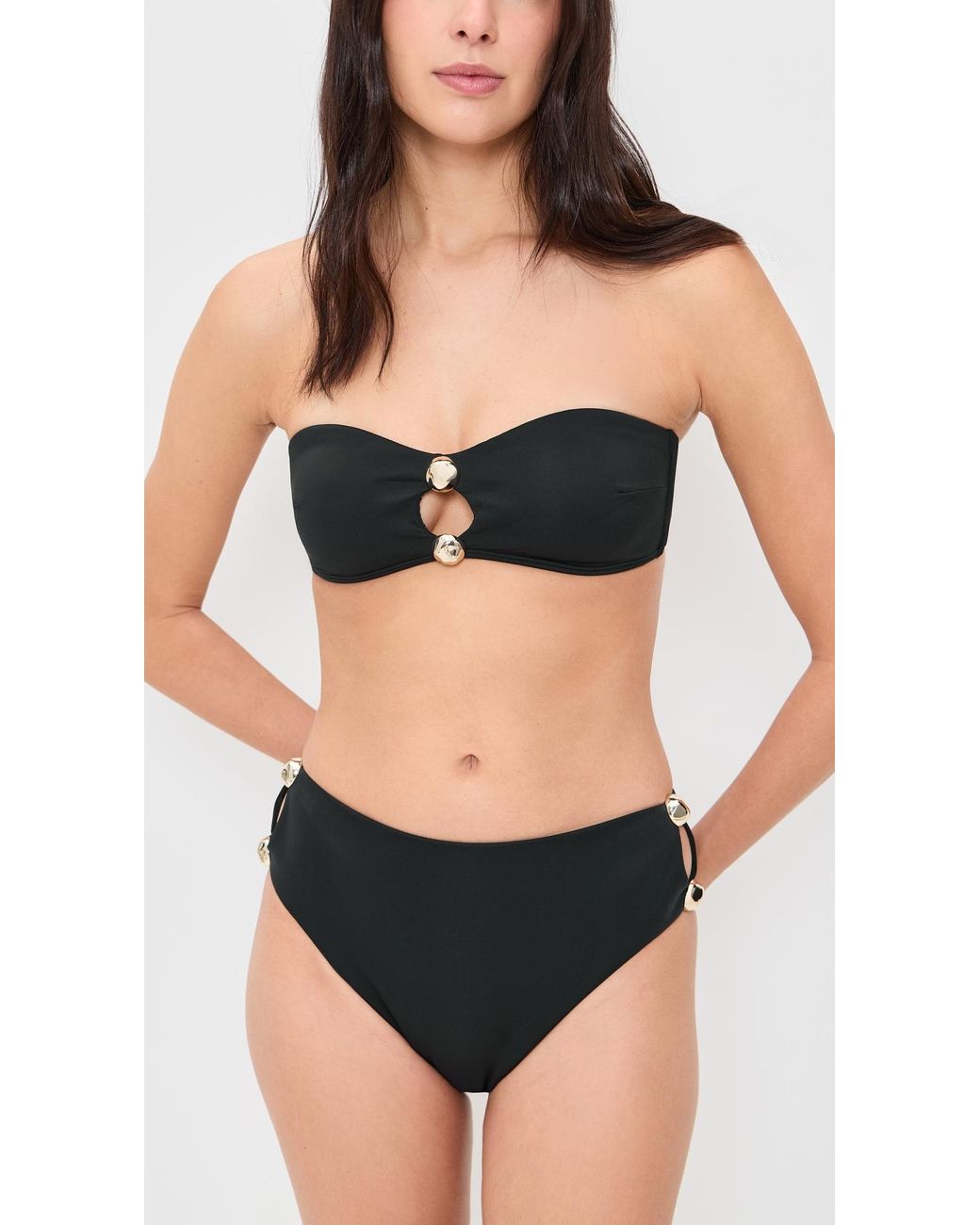 Jonathan Simkhai Black Tyas Bikini Bottoms