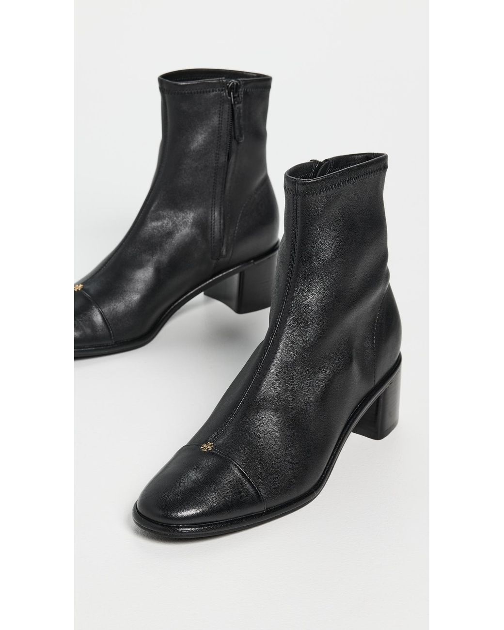 Tory Burch Black Heel Ankle Boots