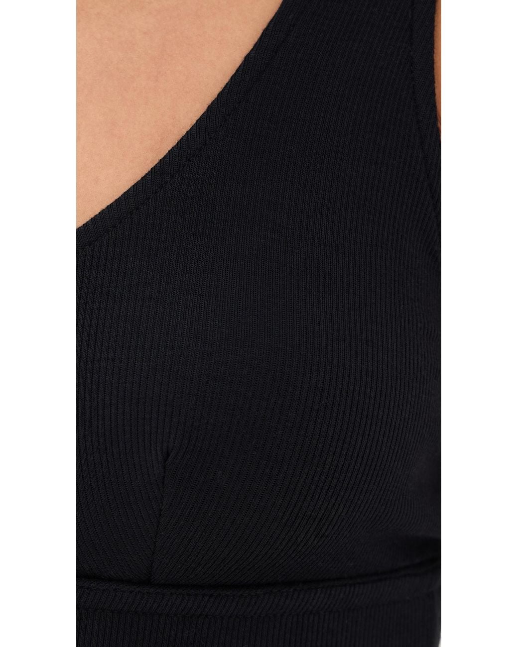 Commando Black Better Than Basic Rib Bralette