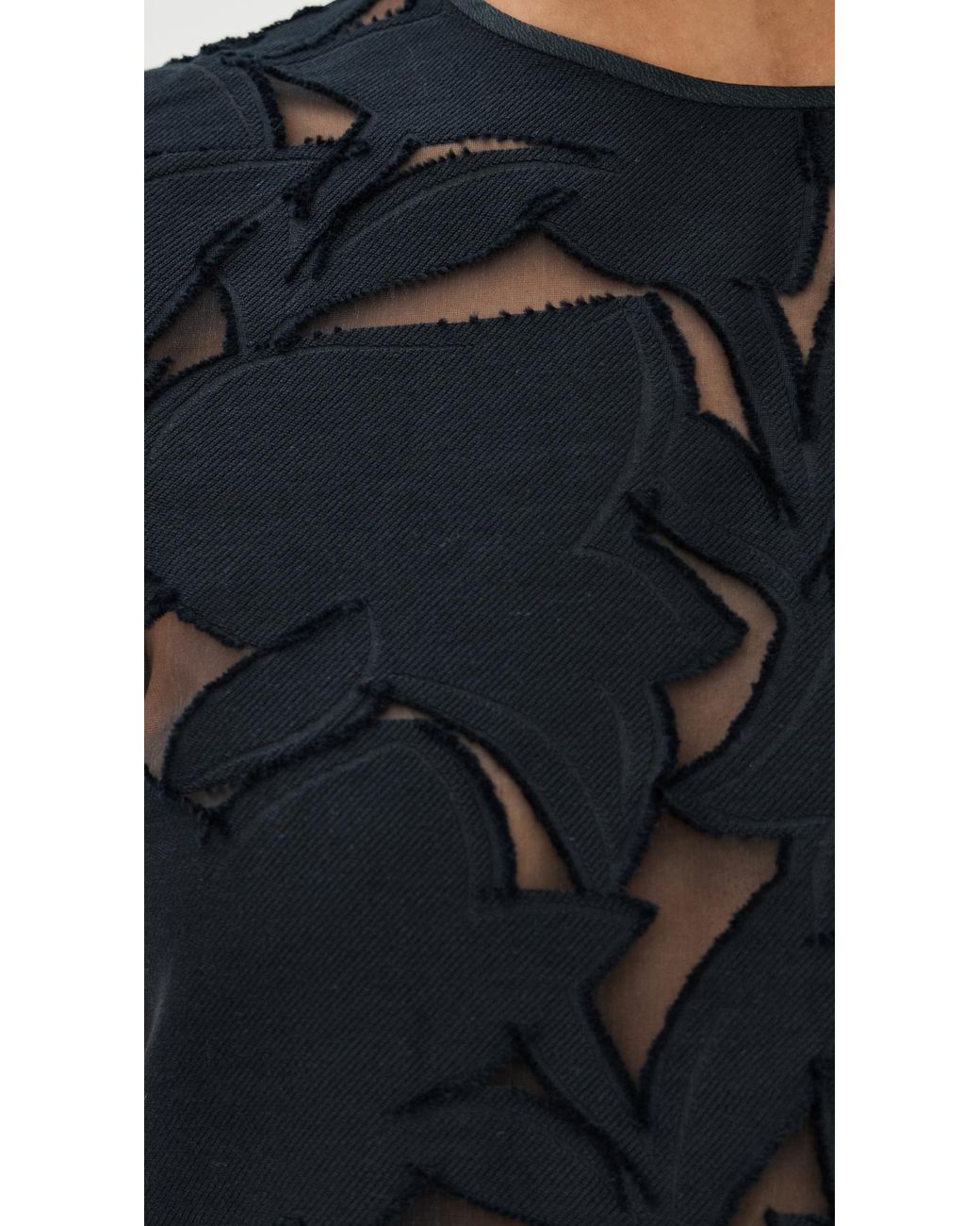 Tibi Adelle Fil Coupe Dress in Black | Lyst