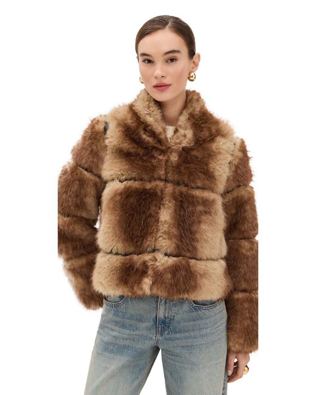Apparis Brown Sai Mink Coat