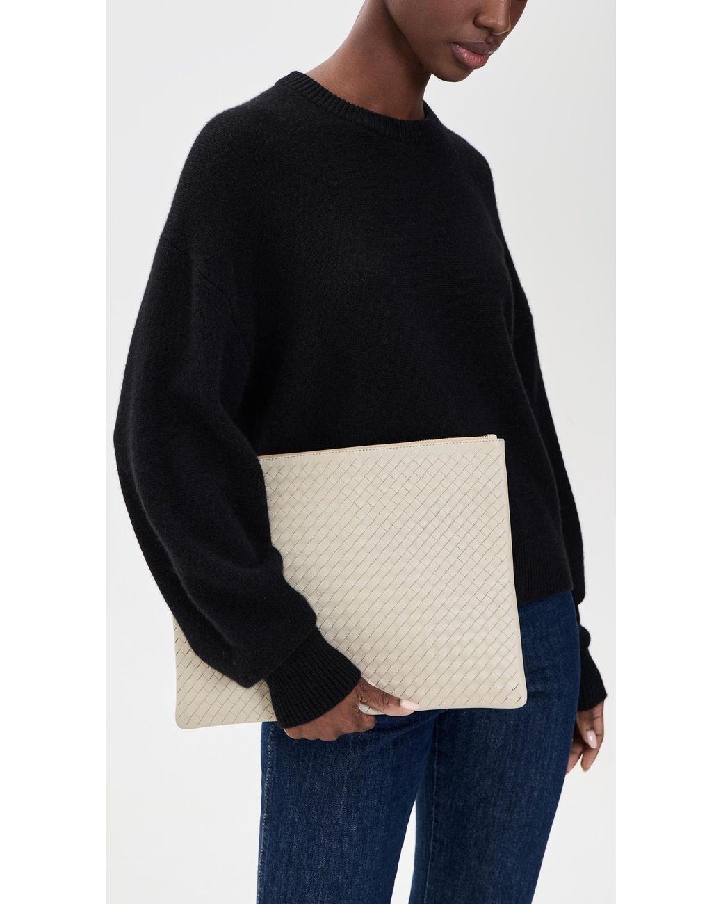 Dragon Diffusion Natural Woven Leather Pouch