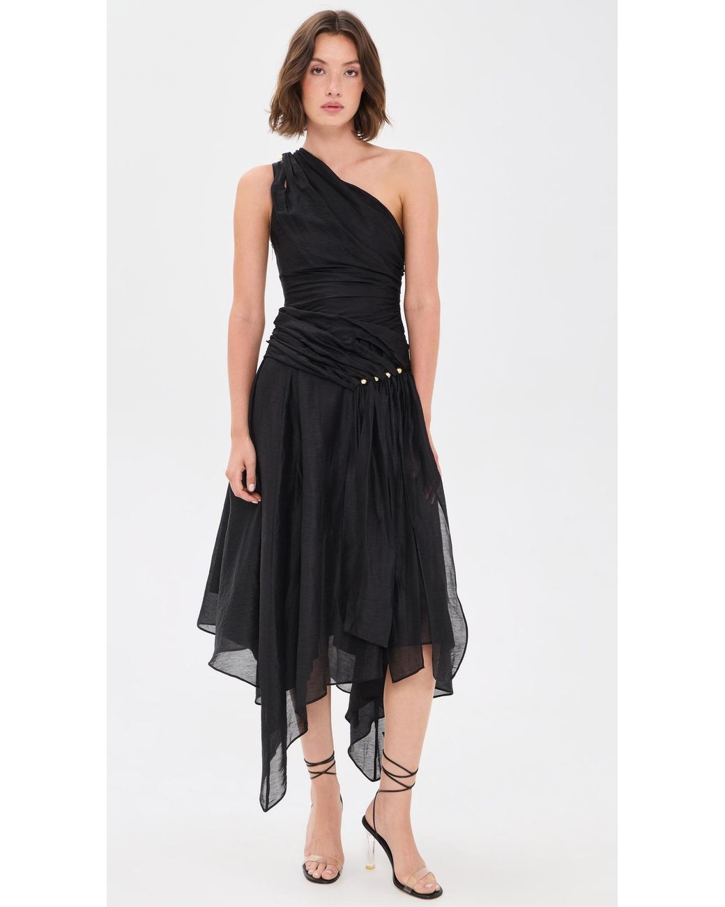 Aje. Black Capture Maxi Dress