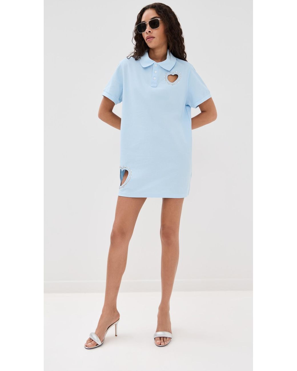 white christmas dresses Preston Lace Heart Cutout Mini Dress