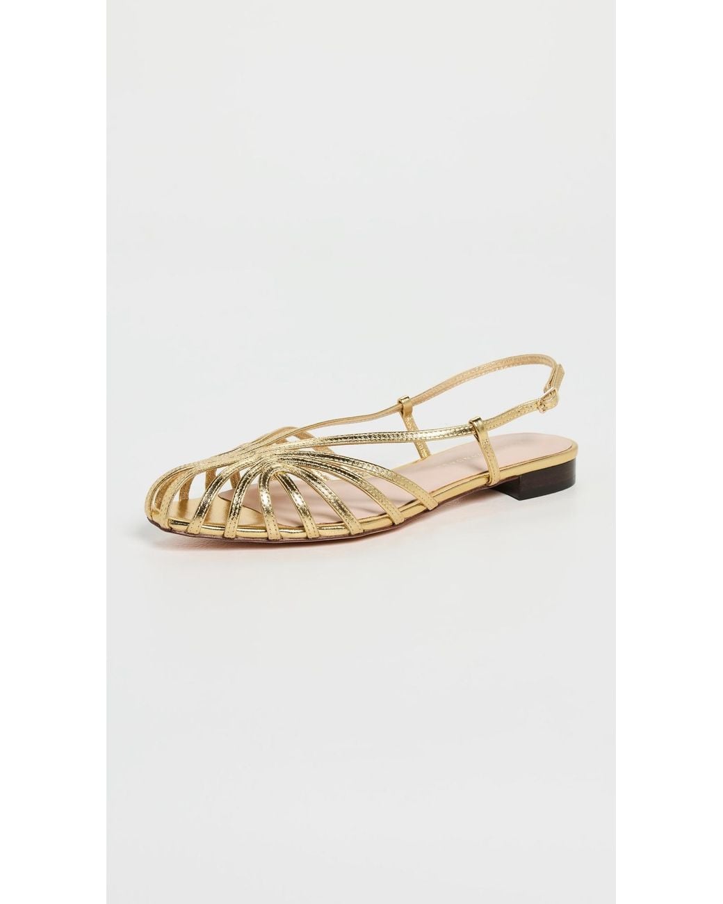 Loeffler Randall Metallic Devon Lattice Slingback Sandals