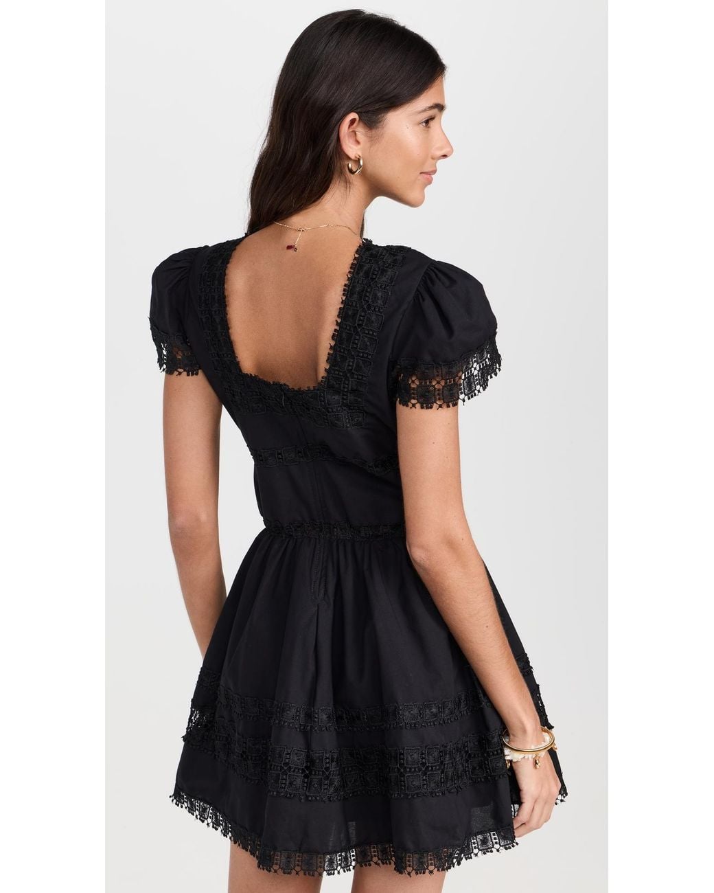 Peixoto Black Piper Mini Dress
