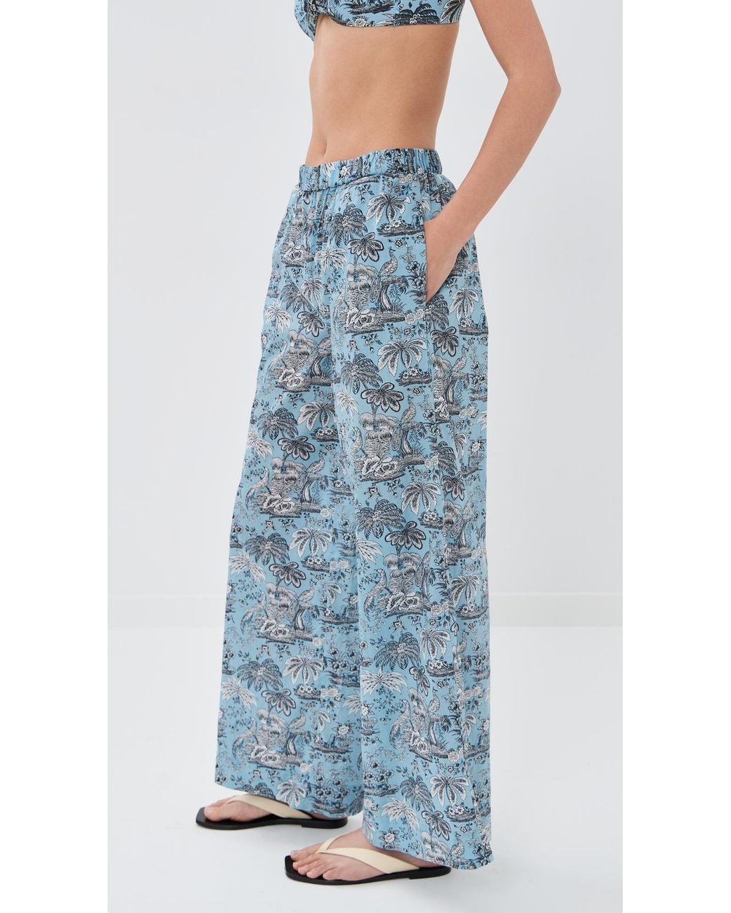 Staud Blue Marza Pants