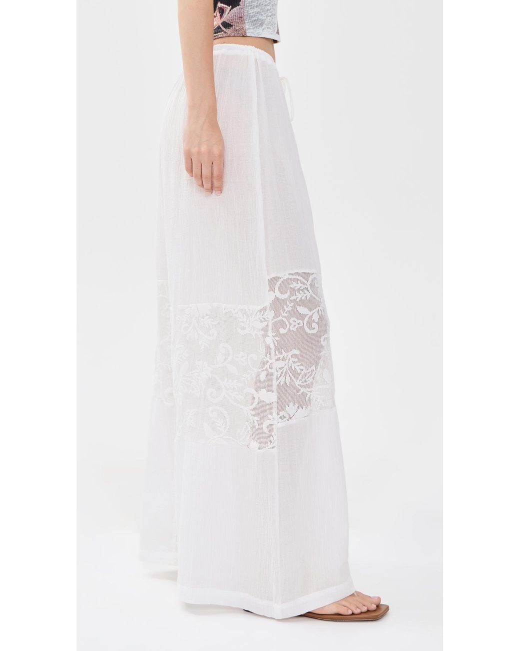 Muse Assembly White Celeste Trousers