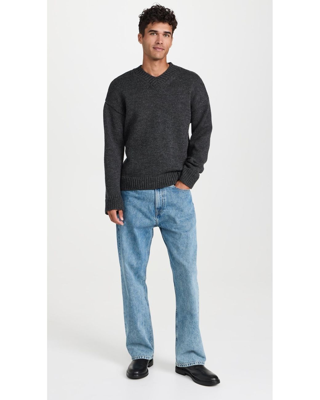 Our Legacy Sonar V-Neck Sweater in Black for Men | Lyst Our Legacy Sonar V-Neck Sweater in Black for Men | Lyst