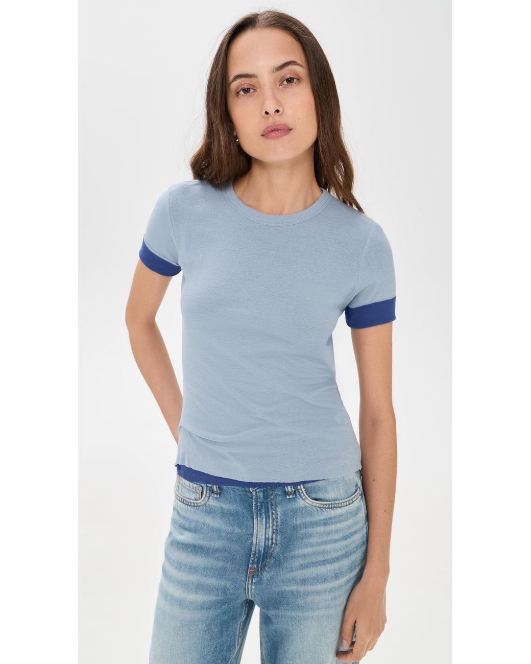 B Sides Blue Double Tee
