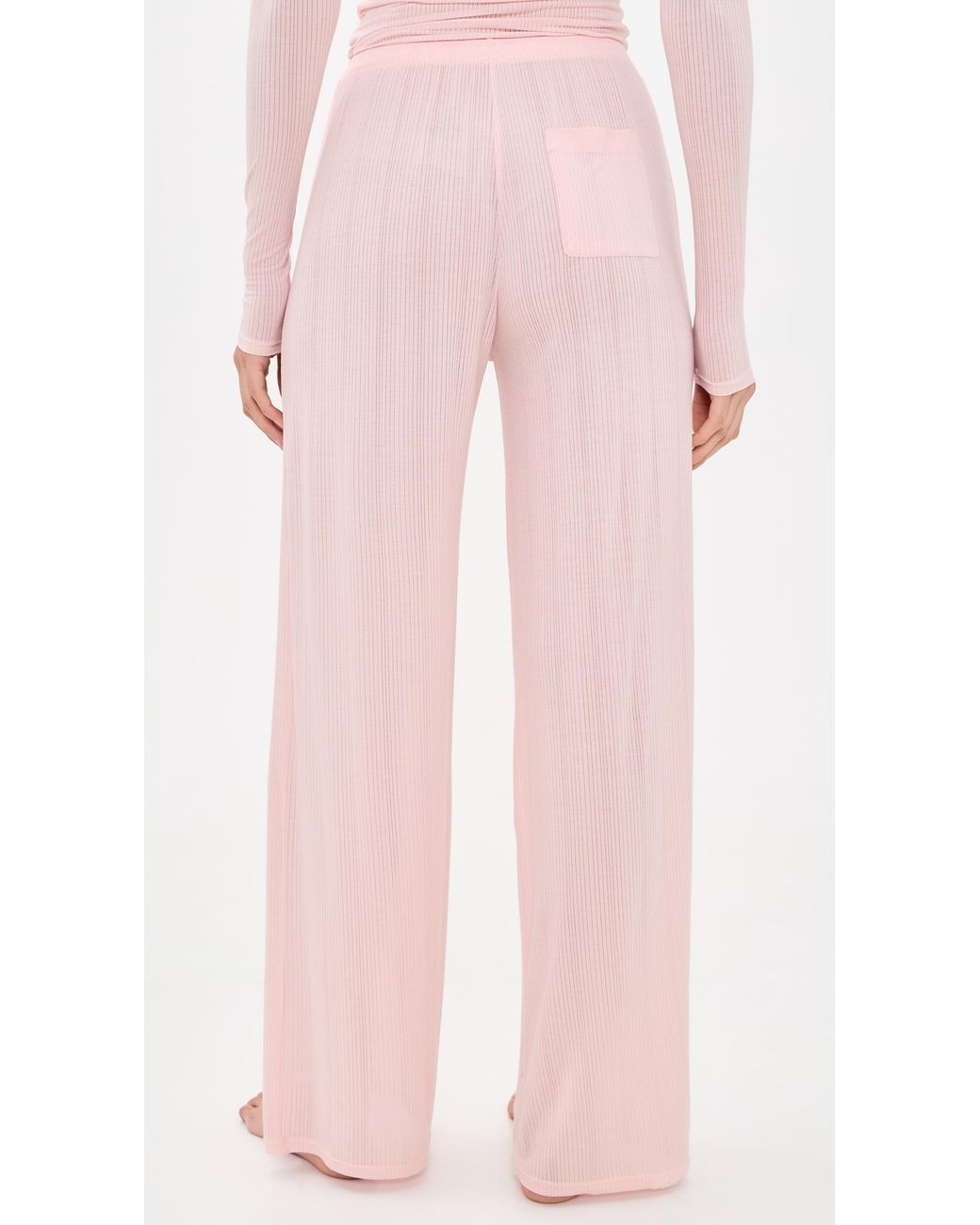 NEGATIVE Pink Whipped Track Pants