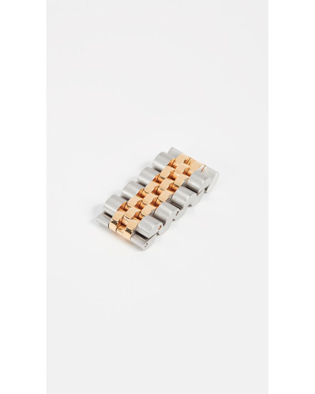 Alexander Wang Watch Strap Ring in Metallic Lyst