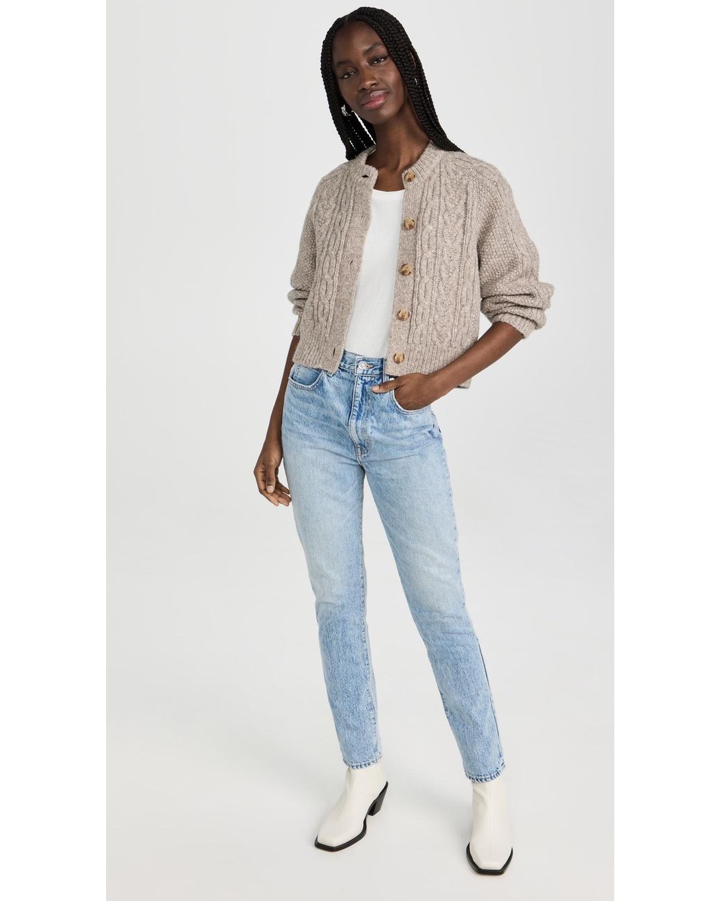 SLVRLAKE Denim White Oversize Tee