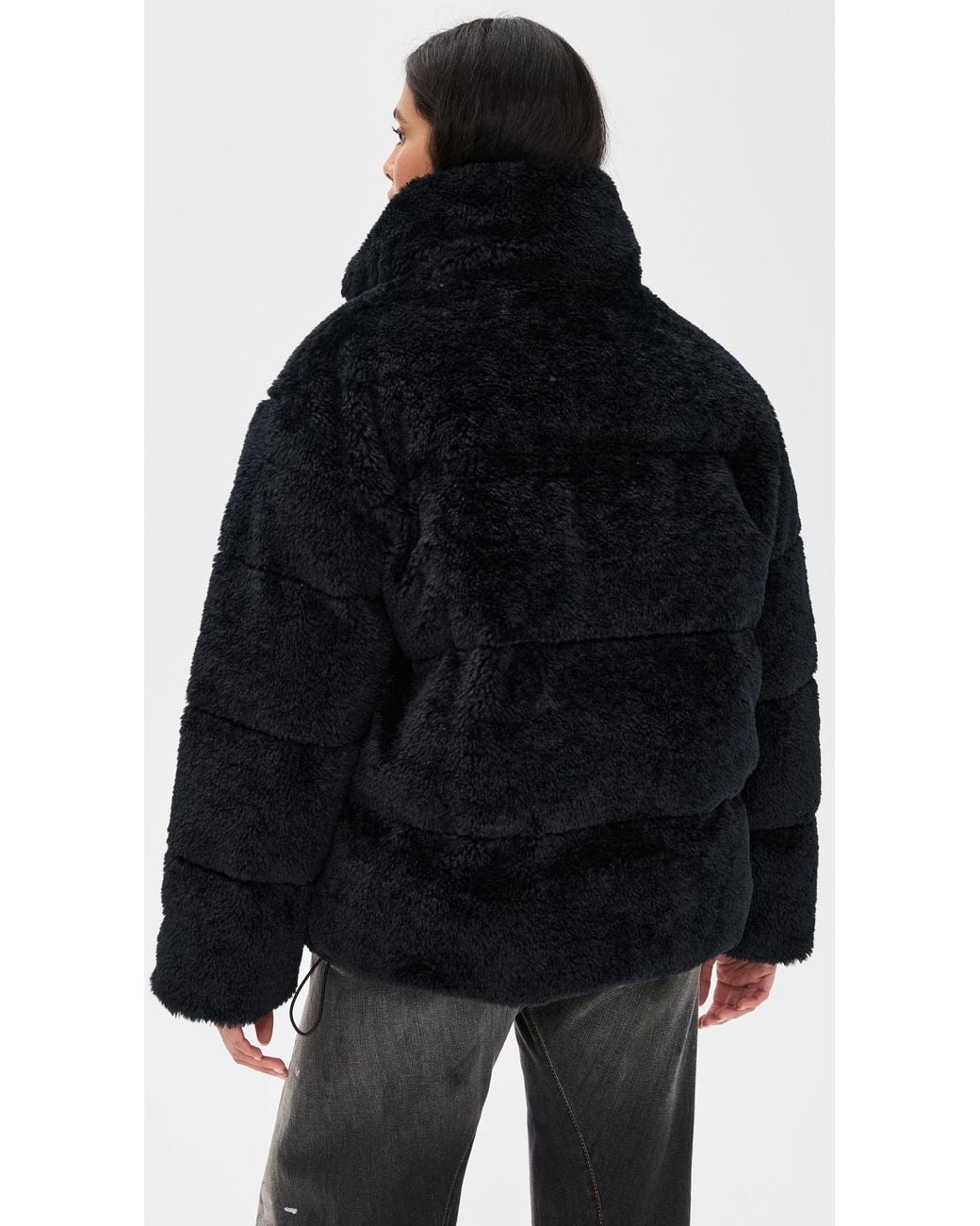 Ugg Black Emmalyn Fluff Puffer Jacket