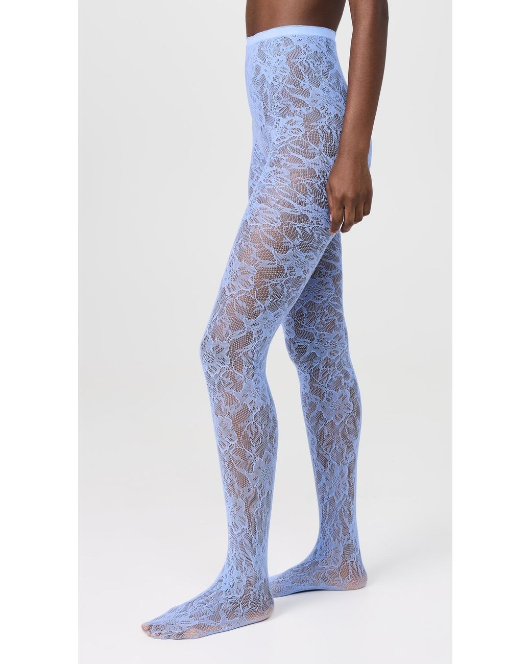 Stems Blue Eden Mesh Tights