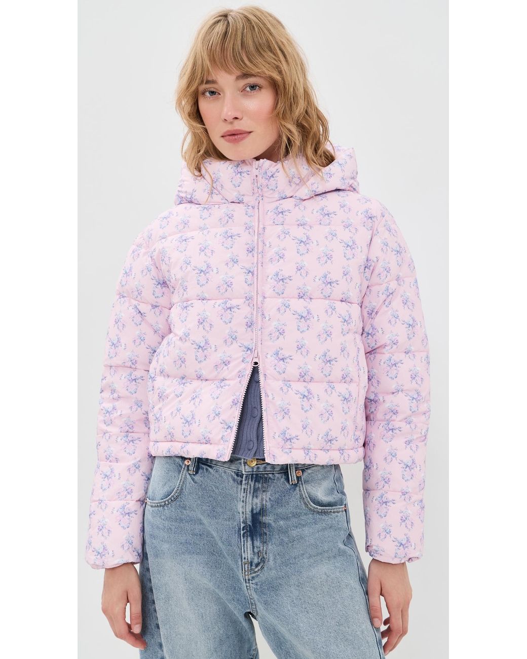 LoveShackFancy Purple Moore Jacket