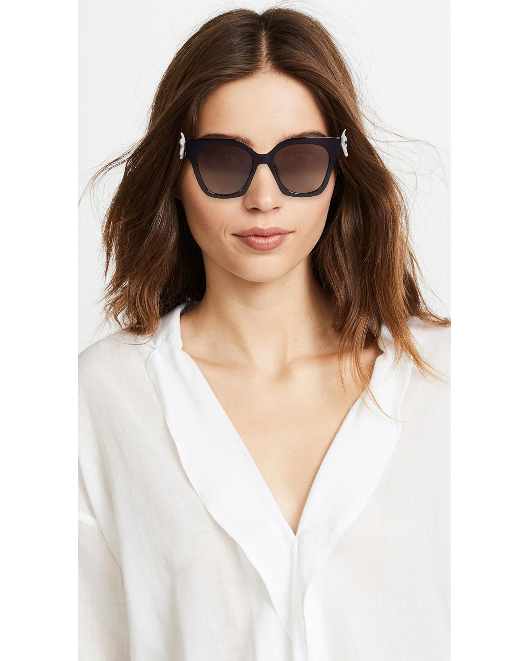 Marc Daisy Sunglasses in Black | Lyst